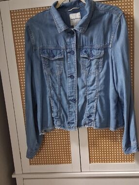 Tommy Bahama Light Blue Denim Shirt Jacket